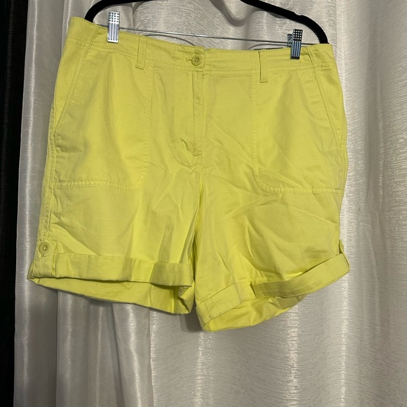 Yellow Women's Shorts - Picture 2 of 11